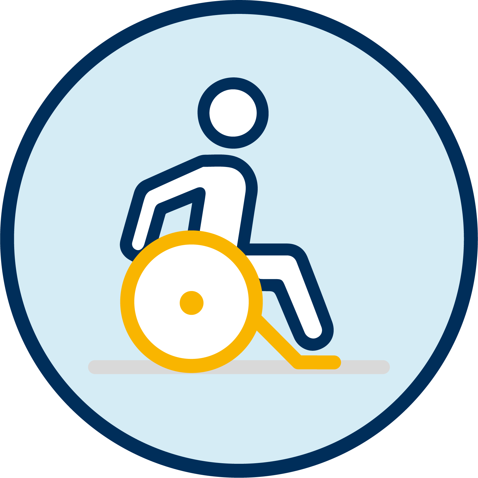 Person on a wheelchair