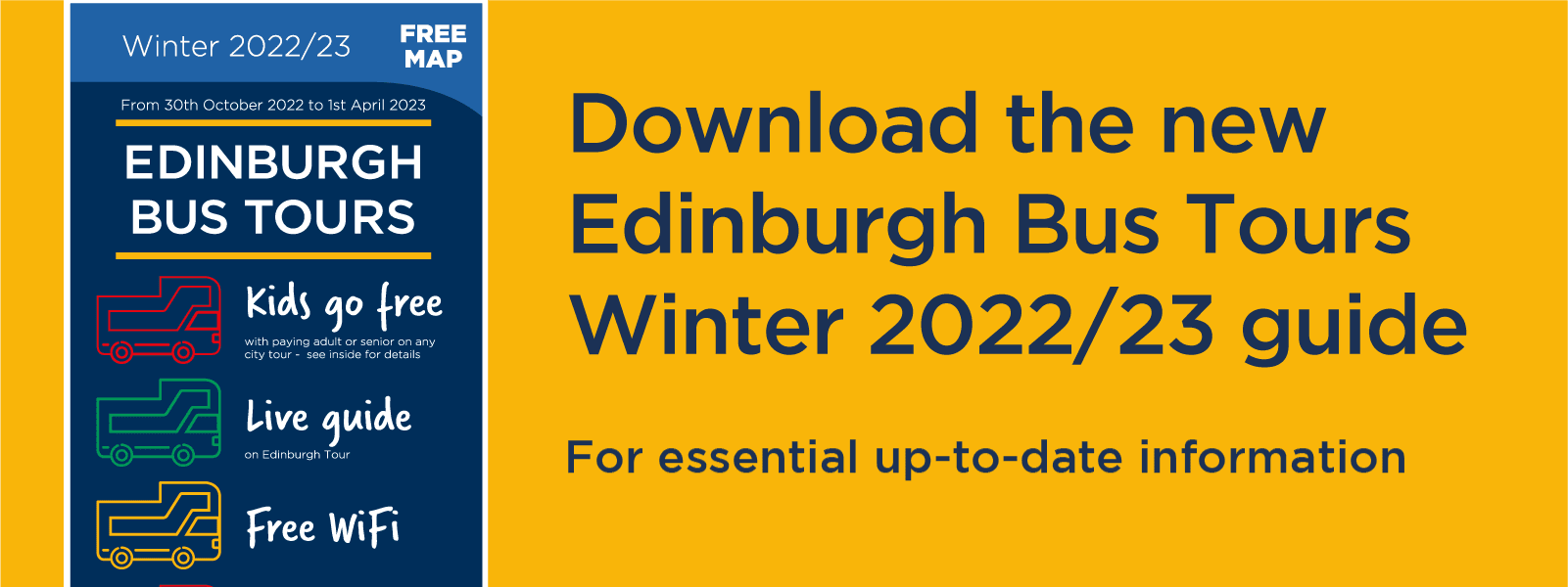 Click to download the new Edinburgh Bus Tour Winter 2022 Guide