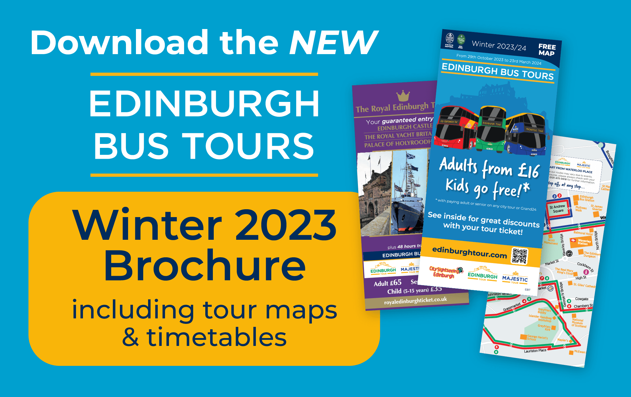 Click to download the new Edinburgh Bus Tour Summer 2023 Guide