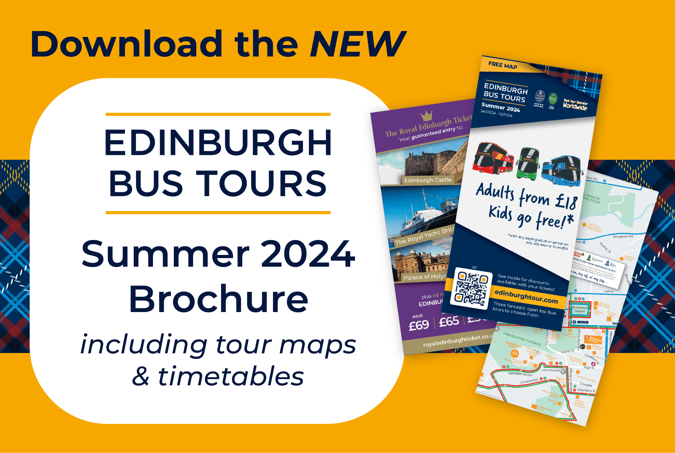 Click to download the new Edinburgh Bus Tour Summer 2023 Guide