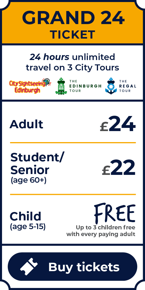 Grand 24 Ticket. 24 Hours unlimited travel on all city tours. Prices: Adult (age 16+) is £24. Student (with valid student ID) is £22. Senior (age 60+) is £22. Child (age 5-15) is free. Up to 3 children go free with every paying adult. Click to buy tickets.