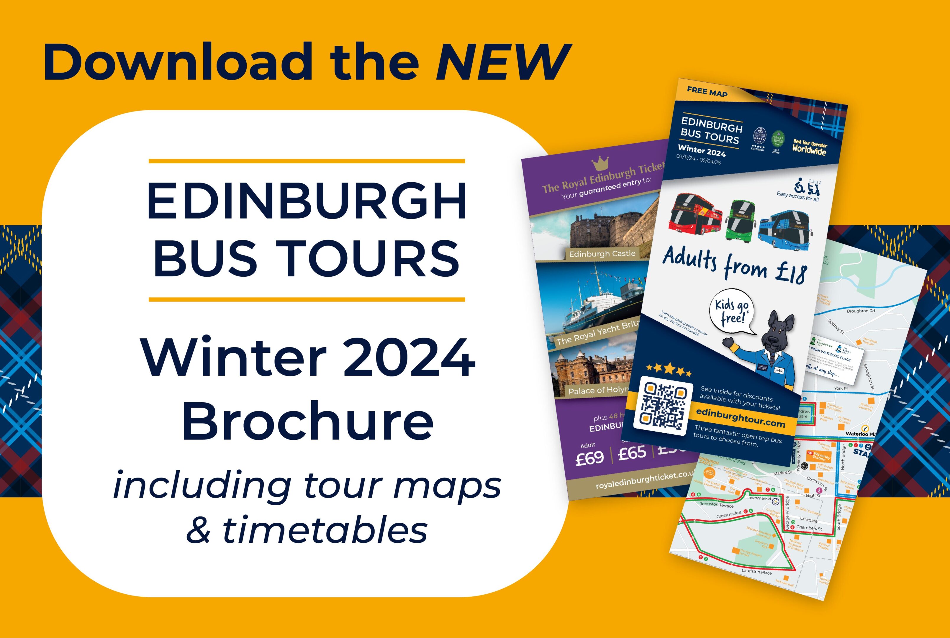 Click to download the new Edinburgh Bus Tour Summer 2023 Guide