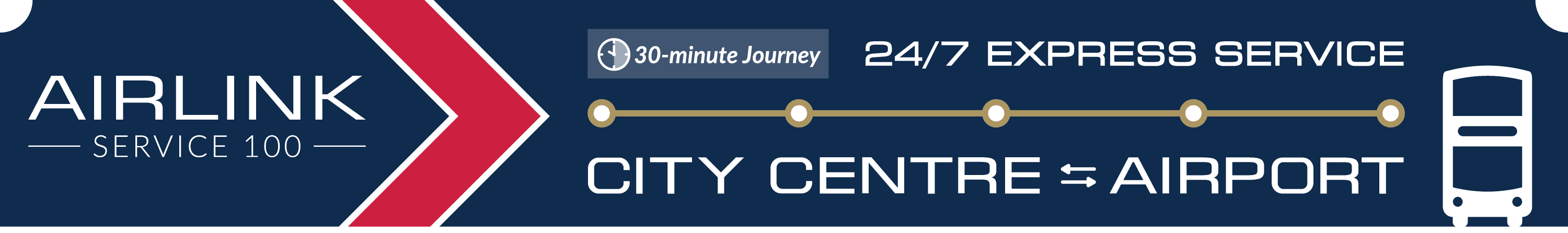 Airlink Service 100. 24/7 Express Service between Edinburgh City Centre and Edinburgh Airport. 30-minute journey.